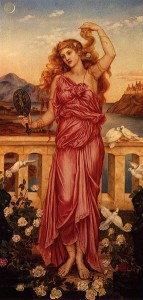 Evelyn de Morgan's 1898 painting Helen of Troy.  Photo courtesy of Wikimedia Commons.