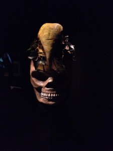 A prop of Yorick’s skull currently on display at the Victoria and Albert Museum’s Shakespeare exhibit.  © 2014 Ryan Scott.