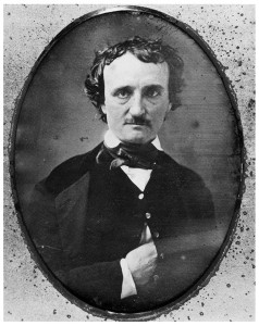 A daguerreotype portrait of Poe.
